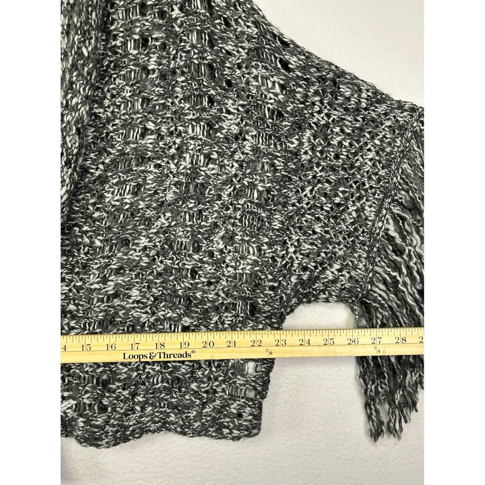 Boho Abercrombie & Fitch Women One Size‎ Marled Wool Blend Open Knit Cardigan